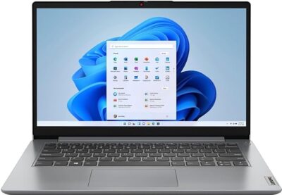 LENOVO-IDEALPAD 1 14IGL7 14.0" HD Laptop - Intel Celeron N4020, 4GB RAM, 128GB eMMC, Windows 11 S Mode - Cloud Grey