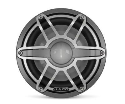 JL Audio - M6-10IB-S-GmTi-4 10-inch (250 mm) Marine Subwoofer Driver, Gray Metallic Trim Ring, Titanium Sport Grille - Image 2