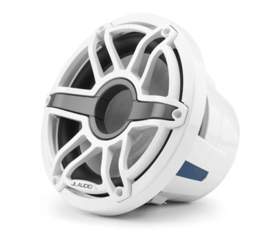 JL Audio - M6-10IB-S-GwGw-4 10-inch (250 mm) Marine Subwoofer Driver, Gloss White Trim Ring, Gloss White Sport Grille