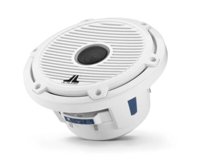 JL Audio - M6-770X-C-GwGw 7.7-inch (196 mm) Marine Coaxial Speakers, Gloss White Trim Ring, Gloss White Classic Grille - Image 2