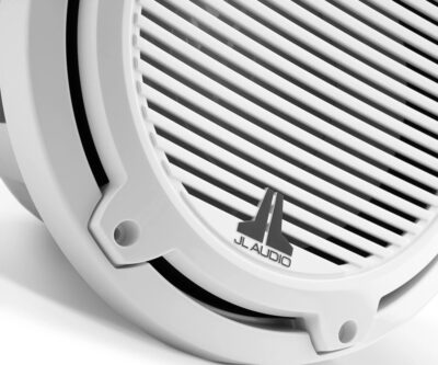 JL Audio - M6-10IB-C-GwGw-4 10-inch (250 mm) Marine Subwoofer Driver, Gloss White Trim Ring, Gloss White Classic Grille - Image 3