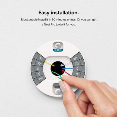 Google Nest - T3016US Learning Thermostat, 3rd Generation, Black - Image 2