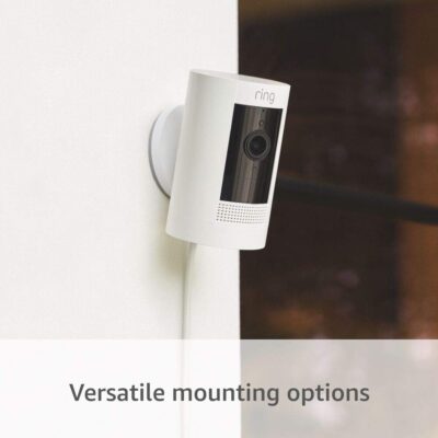 Ring - Stick Up Cam Plug-In - HD security camera with two-way talk, Works with Alexa, Black - Image 4