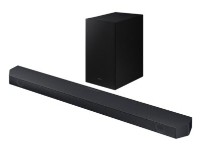 SAMSUNG-HW-Q60C/ZA 3.1ch Soundbar w/Dolby Audio, Q-Symphony, Adaptive Sound Lite, HDMI eARC, Game Mode, Bluetooth, Tap Sound, Wireless Surround Sound Compatible (Newest Model),Black