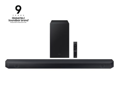 SAMSUNG-HW-Q60C/ZA 3.1ch Soundbar w/Dolby Audio, Q-Symphony, Adaptive Sound Lite, HDMI eARC, Game Mode, Bluetooth, Tap Sound, Wireless Surround Sound Compatible (Newest Model),Black - Image 3
