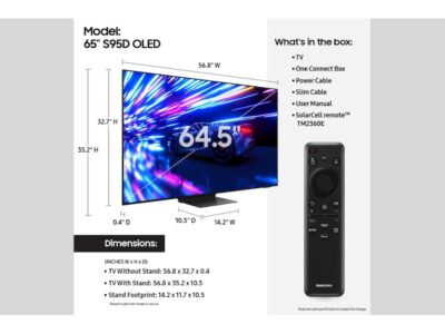 SAMSUNG - QN65S95D - 65 inch S95D OLED 4K UHD Smart TV - Image 5