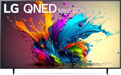 LG 75QNED90TUA 75-Inch QNED90 Mini LED QNED (QLED + NanoCell) 4K Smart TV - 8 AI Processor 4K, Alexa Built-in, 120Hz Refresh Rate, HDMI 2.1, FreeSync, VRR, Dolby Vision, Dolby Atmos (2024)