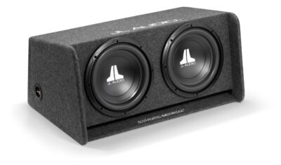 JL Audio CP212-W0v3 BassWedge slot-ported enclosure with two 12" W0v3 subwoofers - Image 2