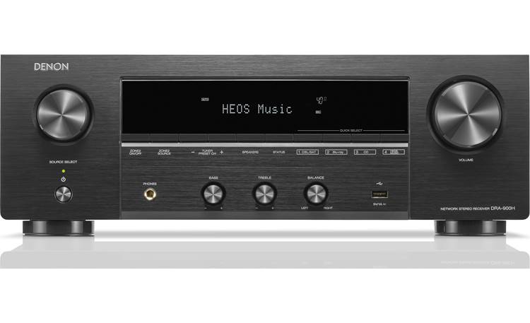 DENON - DRA-900H - 2-Channel Stereo Network Receiver - 100W/Ch. Hi-Fi Amplification, Built-in HEOS, HDCP 2.3 Processing with ARC/eARC Support, Dolby Vision, HLG, Dynamic HDR