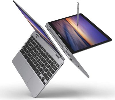 Samsung - Plus 2-in-1 12.2" Touch-Screen Chromebook - Intel Celeron - 4GB Memory - 64GB eMMC Flash Memory - Light Titan - Image 2