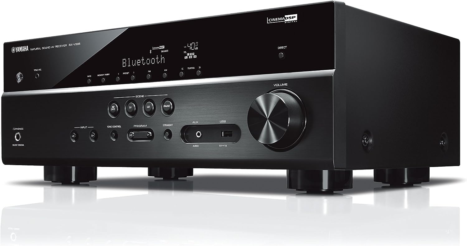 YAMAHA RX-V385 5.1-Channel 4K Ultra HD AV Receiver with Bluetooth - Image 3