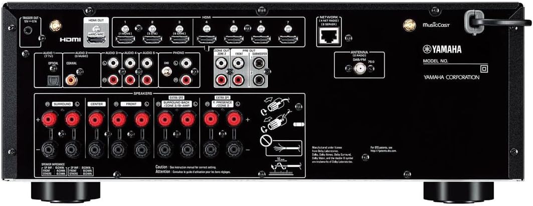 YAMAHA RX-V6A 7.2-Channel AV Receiver with MusicCast - Image 3