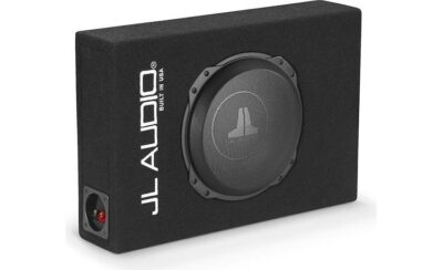 JL Audio CS110LG-TW3 Sealed PowerWedge enclosure with one 10" TW3 subwoofer - Image 2