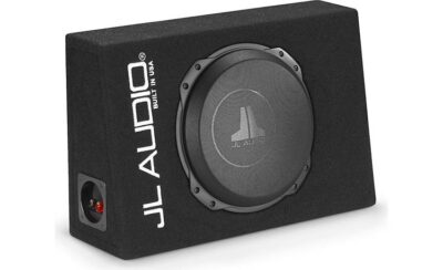 JL Audio CS110TG-TW3 Sealed PowerWedge enclosure with one 10" TW3 subwoofer - Image 2