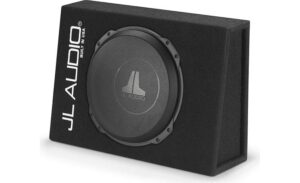 JL Audio CS112TG-TW3 Sealed PowerWedge truck-style enclosure with one 12" TW3 subwoofer