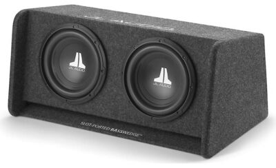 JL Audio CP210-W0v3 BassWedge slot-ported enclosure with two 10" W0v3 subwoofers