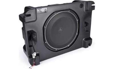 JL Audio PES112-TW1-4 StowAway sealed downward-firing enclosure with one 12TW1-4 4-ohm shallow-mount subwoofer