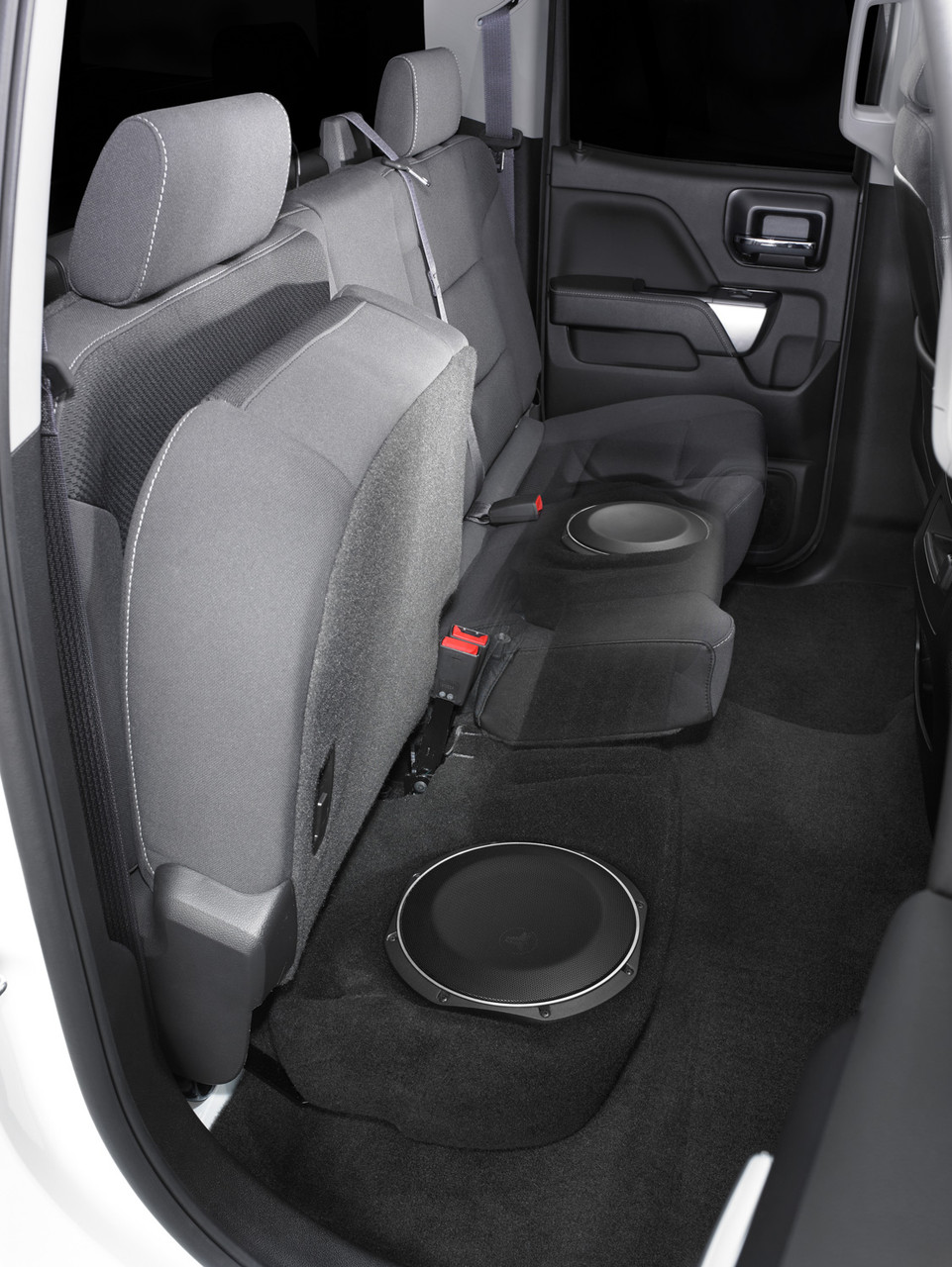 JL Audio - SB-GM-SLVD/10TW1/BK Stealthbox for 2014-2018 Chevrolet Silverado / GMC Sierra Double Cab Trucks with Jet Black or Dark Ash interior - Image 2