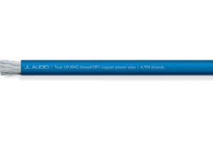 JL Audio - XD-BPW1/0-50 50 ft (15.2 m) Spool of Translucent Blue Power Wire, 1/0 AWG