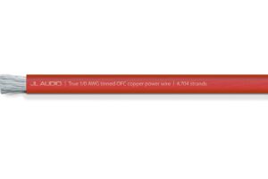 JL Audio - XD-RPW1/0-50 50 ft (15.2 m) Spool of Translucent Red Power Wire, 1/0 AWG