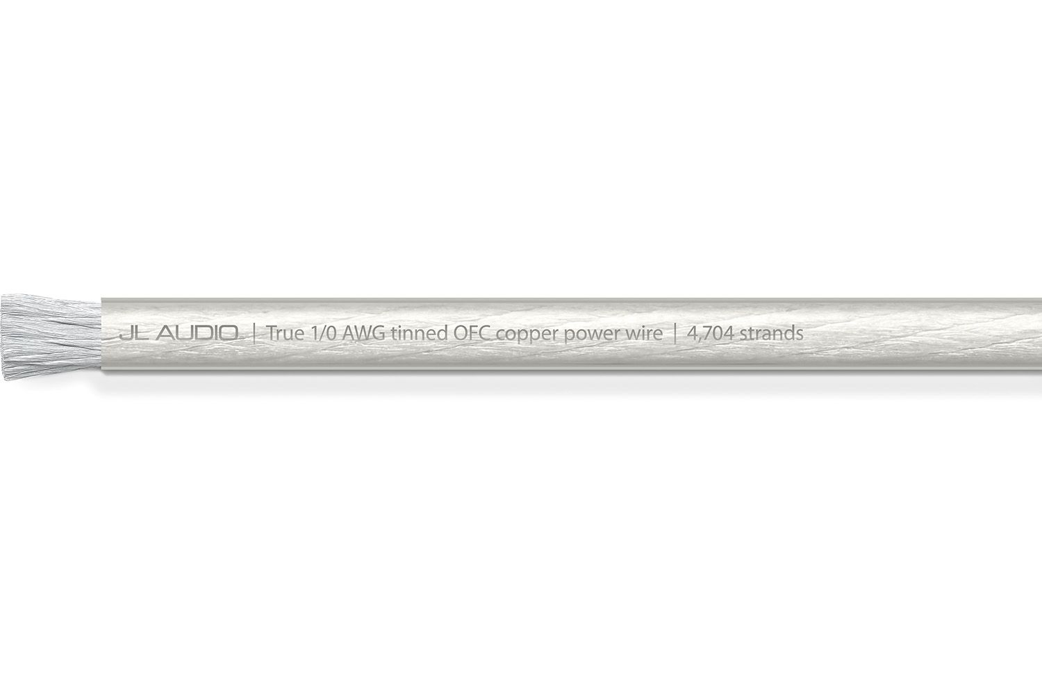 JL Audio - XD-CPW1/0-50 50 ft (15.2 m) Spool of Clear Power Wire, 1/0 AWG
