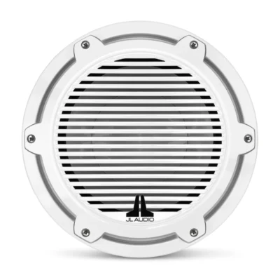 JL Audio - M6-10W-C-GwGw-4 10-inch (250 mm) Marine Subwoofer Driver, Gloss White Trim Ring, Gloss White Classic Grille, 4 Ω - Image 2