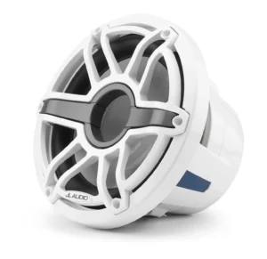 JL Audio - M6-10W-S-GwGw-4 10-inch (250 mm) Marine Subwoofer Driver, Gloss White Trim Ring, Gloss White Sport Grille, 4 Ω