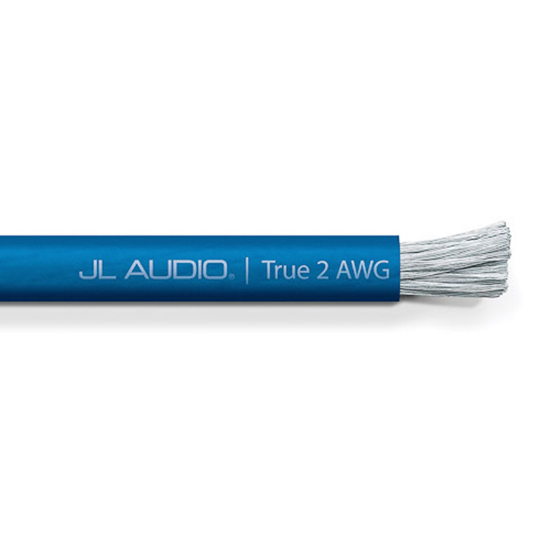 JL Audio - XD-BPW2-50 50 ft (15.2 m) Spool of Translucent Blue Power Wire, 2 AWG