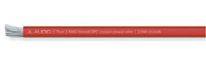 JL Audio - XD-RPW2-50 50 ft (15.2 m) Spool of Translucent Red Power Wire, 2 AWG