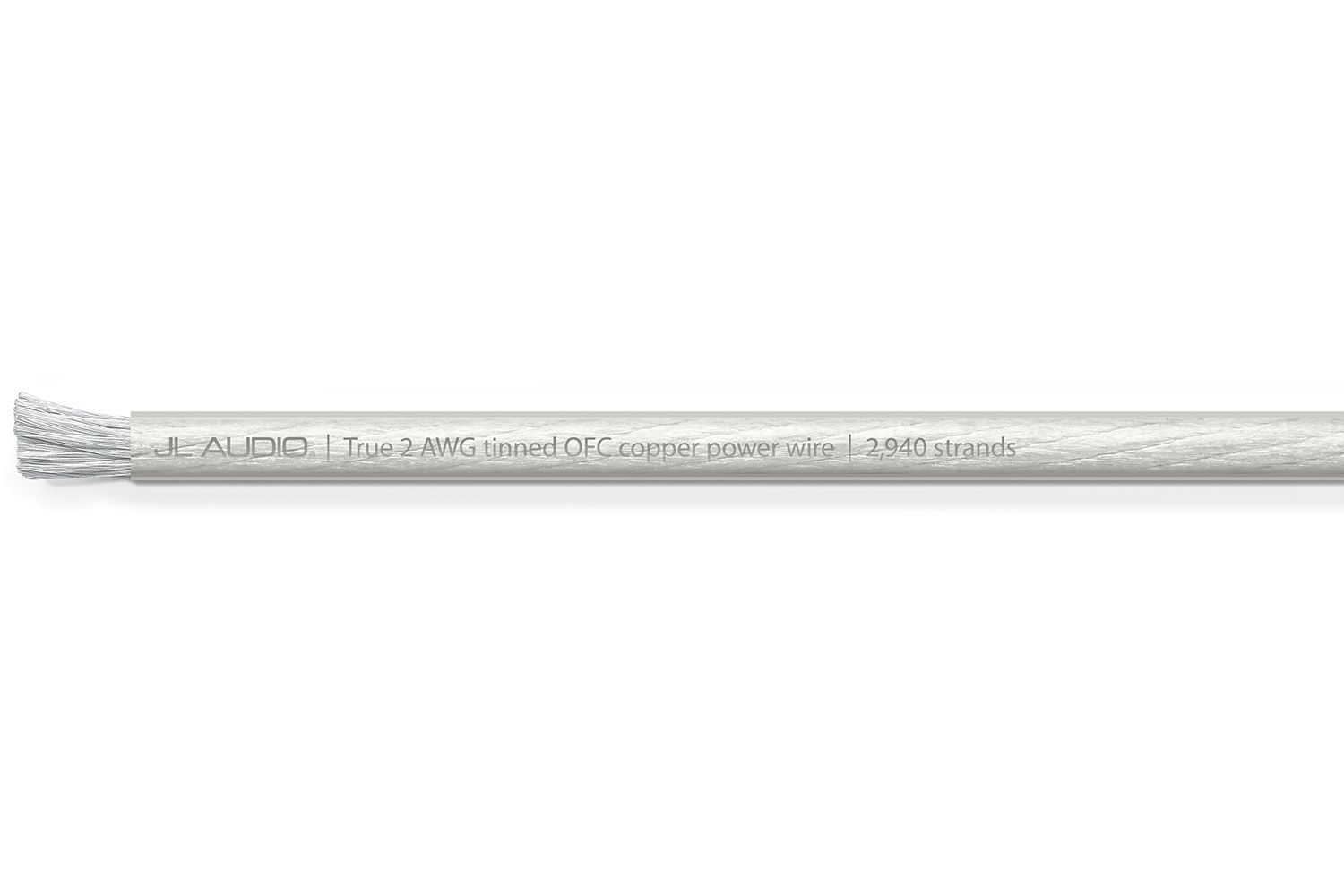 JL Audio - XD-CPW2-50 50 ft (15.2 m) Spool of Clear Power Wire, 2 AWG