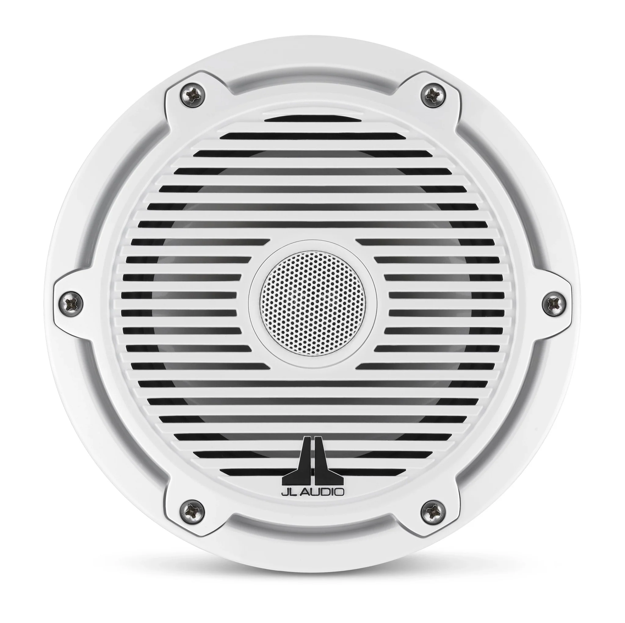JL Audio - M6-650X-C-3Gw 6.5-inch (165 mm) Marine Coaxial Speakers, Gloss White Trim Ring, Gloss White Classic Grille, White Tweeter Mesh - Image 3
