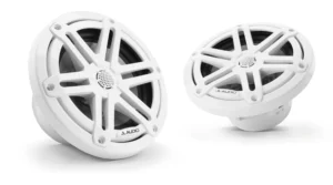 JL Audio - M3-650X-S-Gw 6.5-inch (165 mm) Marine Coaxial Speakers, Gloss White Sport Grilles