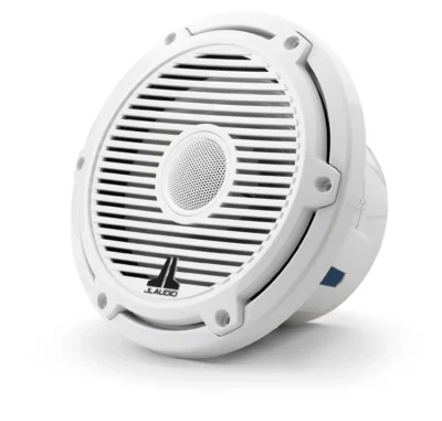 JL Audio - M6-770X-C-3Gw 7.7-inch (196 mm) Marine Coaxial Speakers, Gloss White Trim Ring, Gloss White Classic Grille, White Tweeter Mesh - Image 2