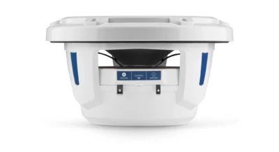 JL Audio - M6-770X-C-3Gw 7.7-inch (196 mm) Marine Coaxial Speakers, Gloss White Trim Ring, Gloss White Classic Grille, White Tweeter Mesh - Image 3