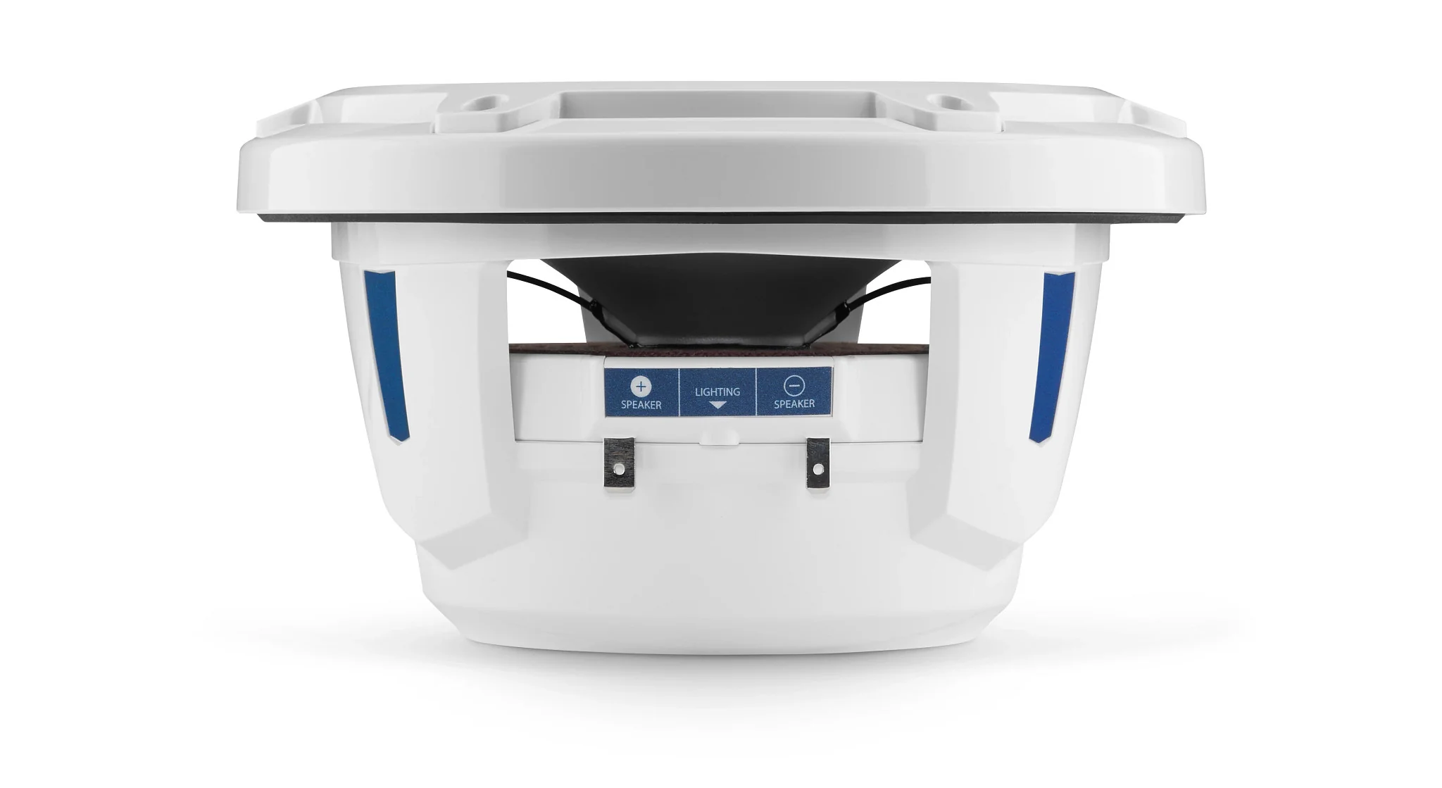 JL Audio - M6-770X-C-3Gw 7.7-inch (196 mm) Marine Coaxial Speakers, Gloss White Trim Ring, Gloss White Classic Grille, White Tweeter Mesh - Image 3