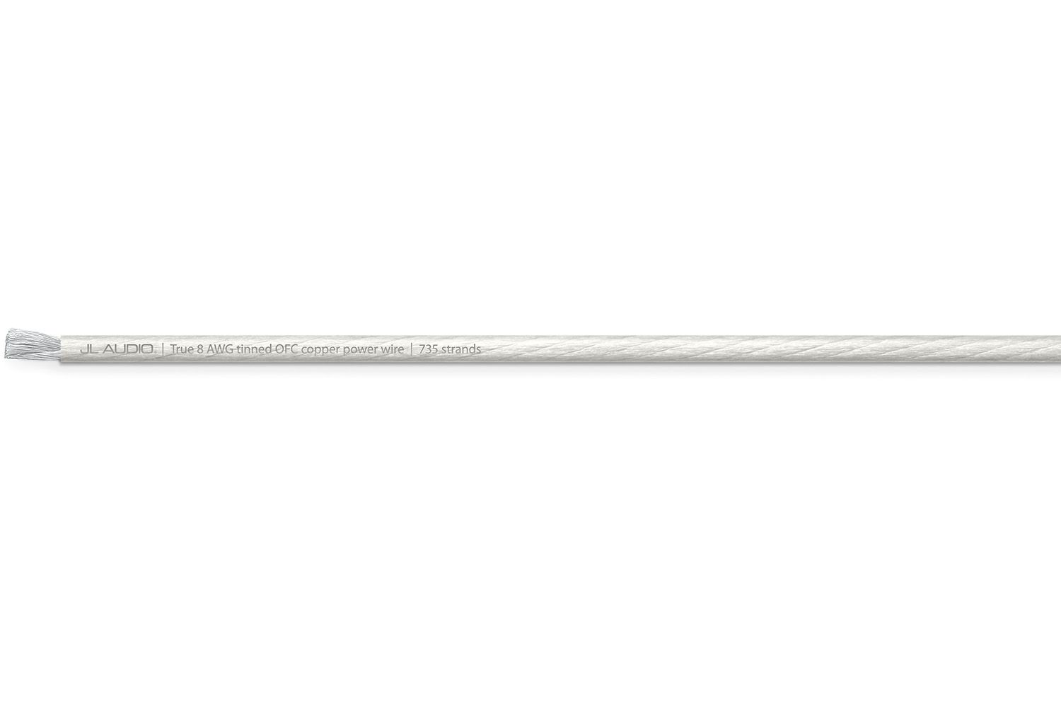 JL Audio - XD-CPW8-250 250 ft (76.2 m) Spool of Clear Power Wire, 8 AWG