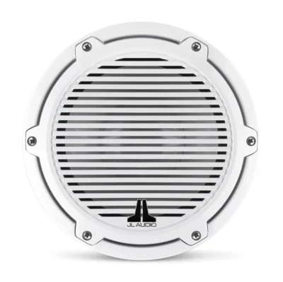 JL Audio - M6-8IB-C-GwGw-4 8-inch (200 mm) Marine Subwoofer Driver, Gloss White Trim Ring, Gloss White Classic Grille, 4 Ω - Image 2
