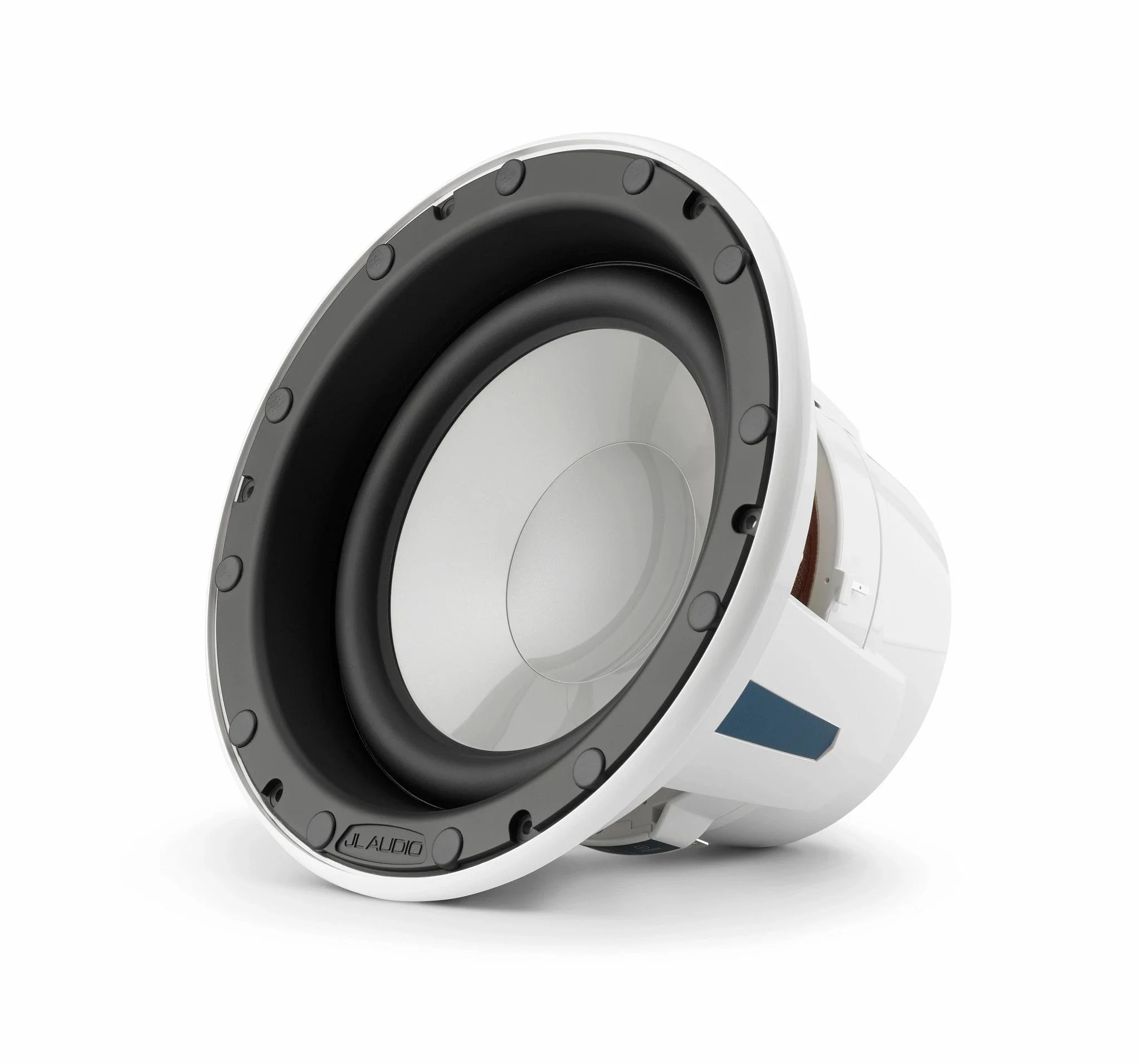 JL Audio - M6-8IB-L-GwGw-4 8-inch (200 mm) Marine Subwoofer Driver, White Trim Ring, White Luxe Grille, 4 Ω - Image 2