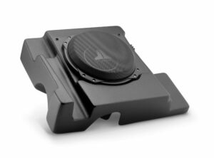 JL Audio - SB-CAN-G2MVX3D/10TW3 Stealthbox Enclosed Subwoofer for 2019-Up Can-Am Maverick X3 2-Seat (Driver Side)
