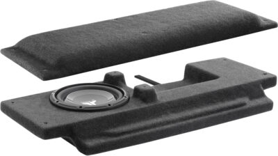 JL Audio - SB-J-JK2DR/10W1v3/DG Stealthbox Enclosed Subwoofer for 2007-2017 Jeep Wrangler 2dr with Med. Slate Gray or Med. Khaki interior