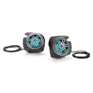 JL Audio - SB-POL-RZG2SPKR/M3-650i Stealthbox Enclosed Subwoofer for 2014-Up Polaris RZR 4 900, 900XC, XP 1000 & XP4 1000