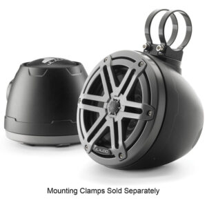 JL Audio - M3-650VEX-Mb-S-Gm 6.5-inch (165 mm) Enclosed Coaxial System, Matte Black Enclosure, Gray Metallic Sport Grilles