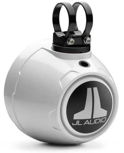 JL Audio - M3-650VEX-Gw-S-Gw-i 6.5-inch (165 mm) Enclosed Coaxial System with RGB LED Lighting, Gloss White Enclosure, Gloss White Sport Grilles - Image 2