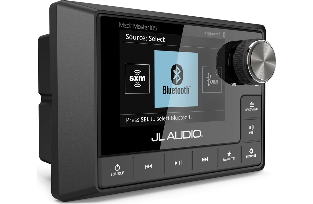 JL Audio - MM105 Weatherproof Source Unit with Full-Color LCD Display - Image 2