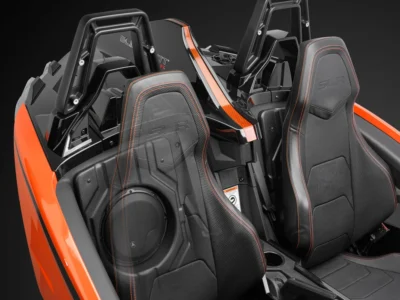 JL Audio - SB-POL-SLINGSUBP/10W3v3-4 Stealthbox Enclosed Subwoofer for 2015-Up Polaris Slingshot, 4 Ω (Passenger Side) - Image 2