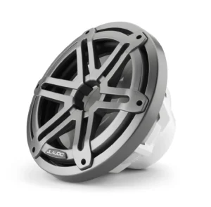 JL Audio - M3-10IB-S-Gm-4 10-inch (250 mm) Marine Subwoofer Driver, Gray Metallic Sport Grille, 4 Ω
