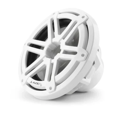 JL Audio - M3-10IB-S-Gw-4 10-inch (250 mm) Marine Subwoofer Driver, Gloss White Sport Grille, 4 Ω