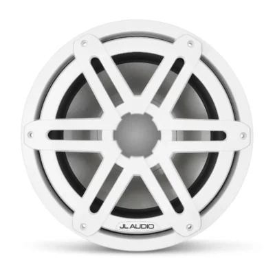 JL Audio - M3-10IB-S-Gw-4 10-inch (250 mm) Marine Subwoofer Driver, Gloss White Sport Grille, 4 Ω - Image 2