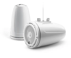 JL Audio - M3-770ETXv3-Gw-C-Gw 7.7-inch (196 mm) Enclosed Tower Coaxial System, Gloss White Enclosure, Gloss White Classic Grille