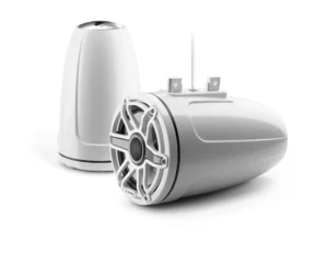 JL Audio - M6-770ETXv3-Gw-S-GwGw 7.7-inch (196 mm) Enclosed Tower Coaxial System, Gloss White Enclosure, Gloss White Trim Ring, Gloss White Sport Grille